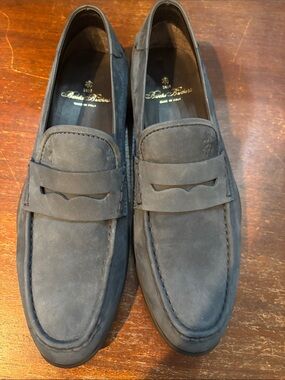 Brooks‎ Brothers 1818 Footwear Suede Penny Moccasins
